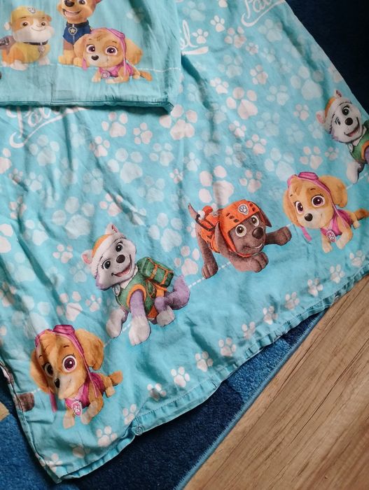 Zestaw dwóch pościeli Psi Patrol kołdra i poduszka