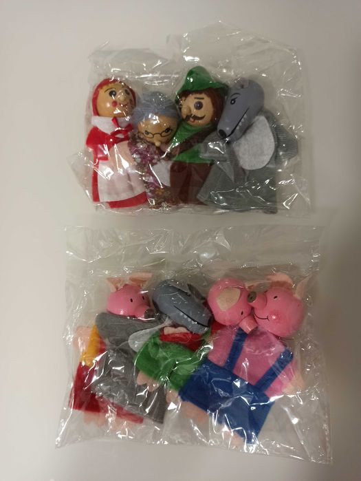 Fantoches Lobo Mau Capuchinho Vermelho 3 Porquinhos sereia princesas