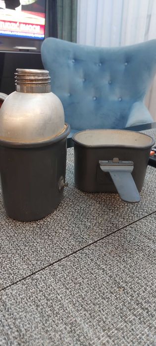 Menażka wojskowa , niemiecka , bidon SK67