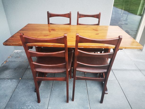 Stół i 4 krzesła używane