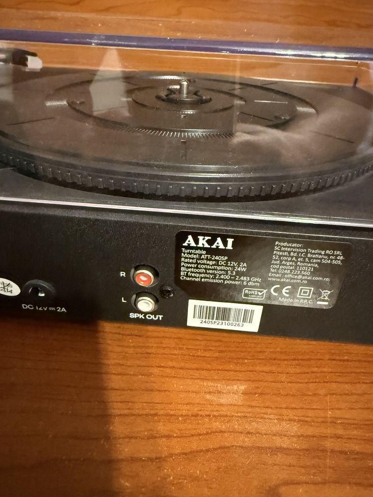 Gramofon BLUETOOTH z wzmacniaczem AKAI