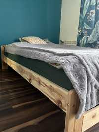 Nowe sosnowe łóżko 140x200 plus gruby materac