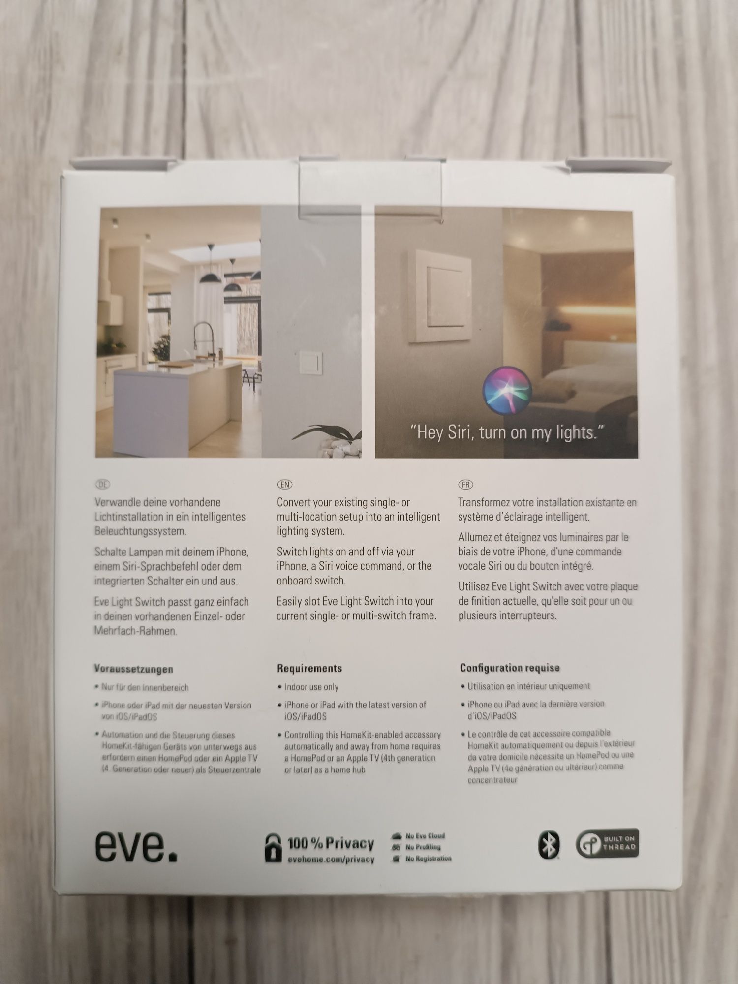 Eve Light Switch Opus розумний вимикач Apple HomeKit