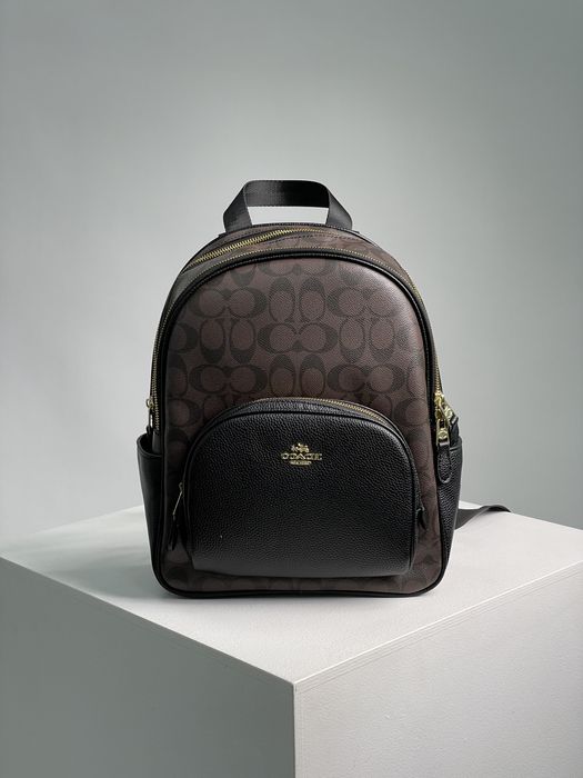 Рюкзак Coach Large Court In Signature Canvas коричневий, беж, чорний