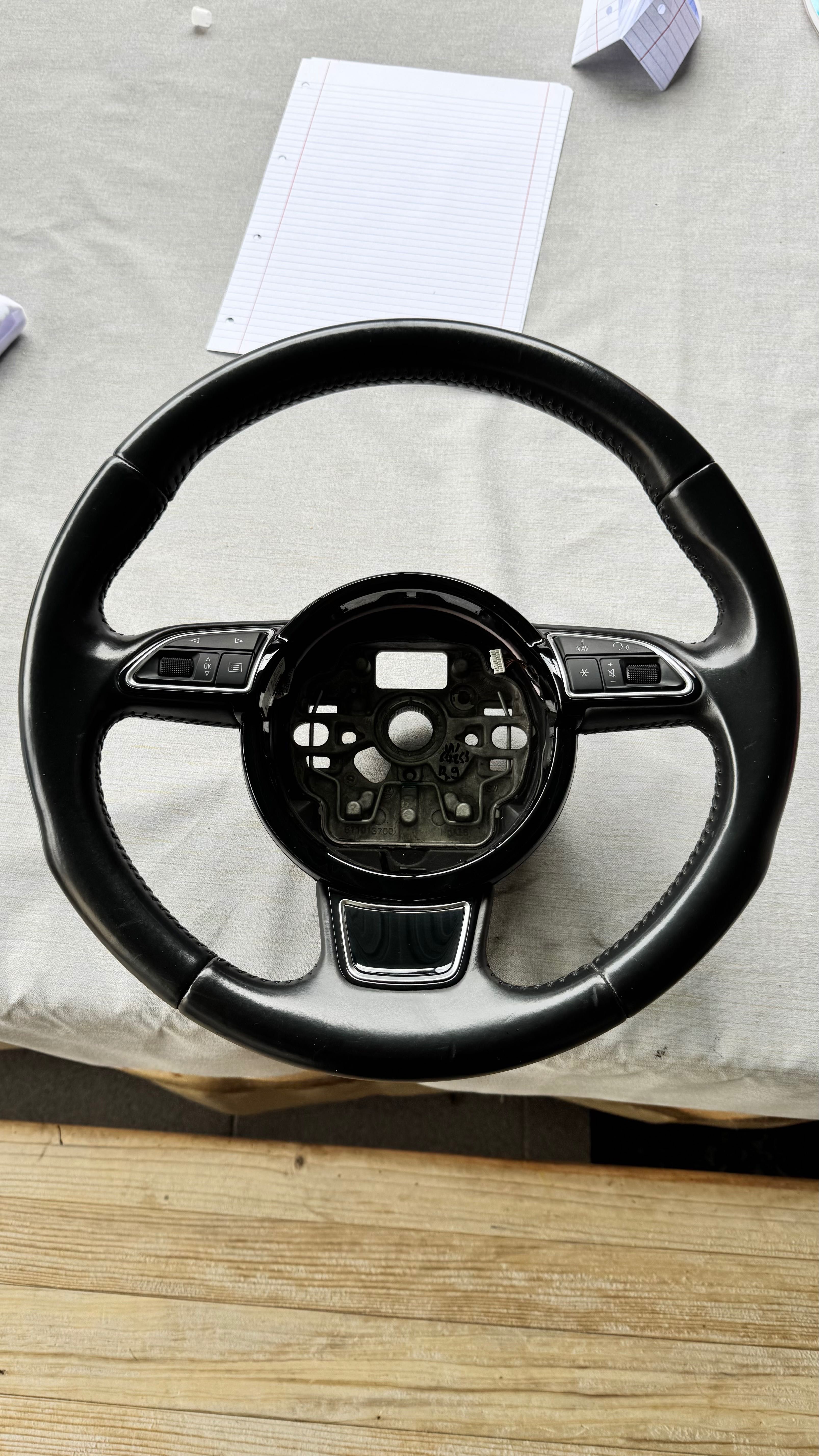Volante sport / sline multifunções audi a6 a5 a4 a3
