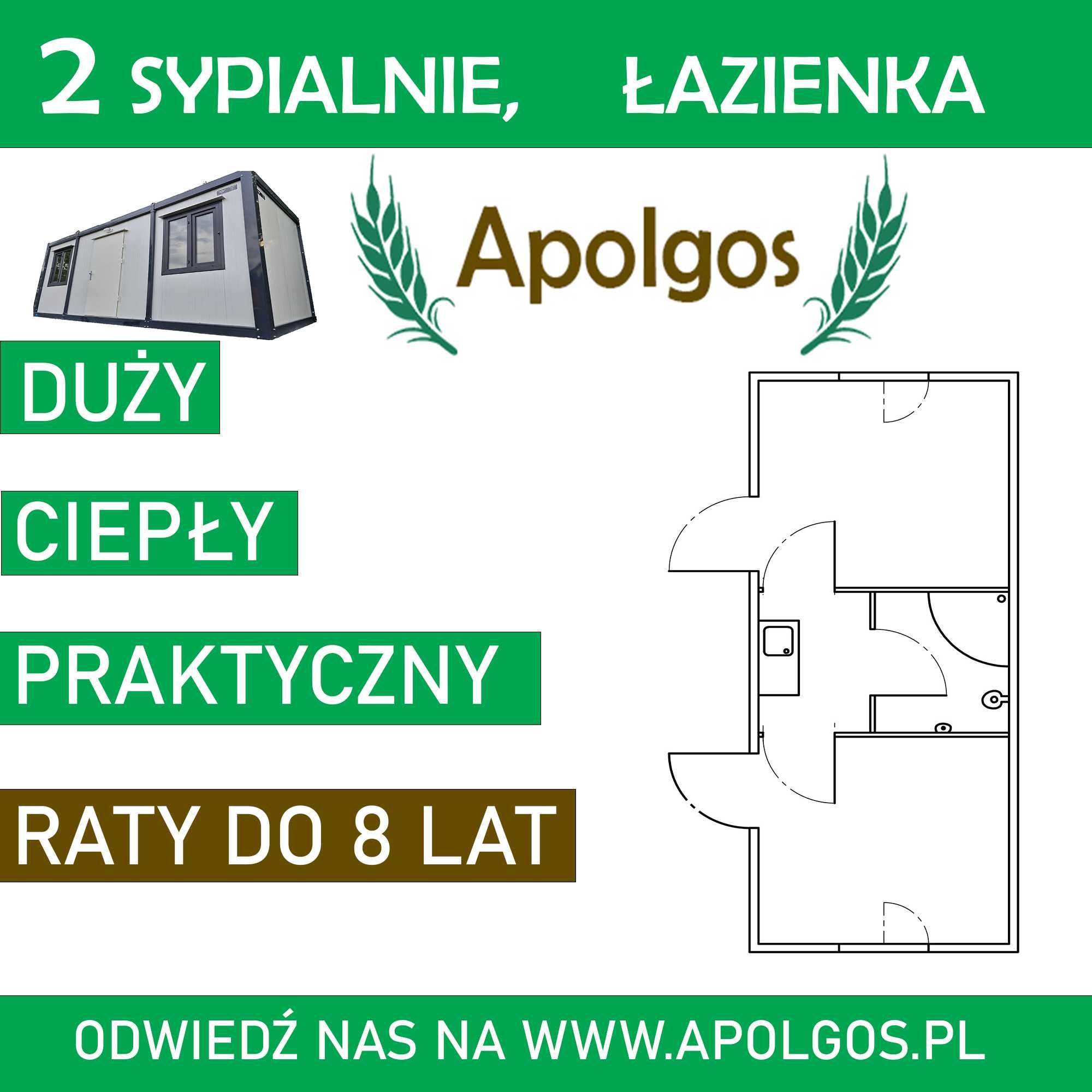 Kontener Mieszkalny 7 x 3 Dwie Sypialnie Kuchnia i Łazienka