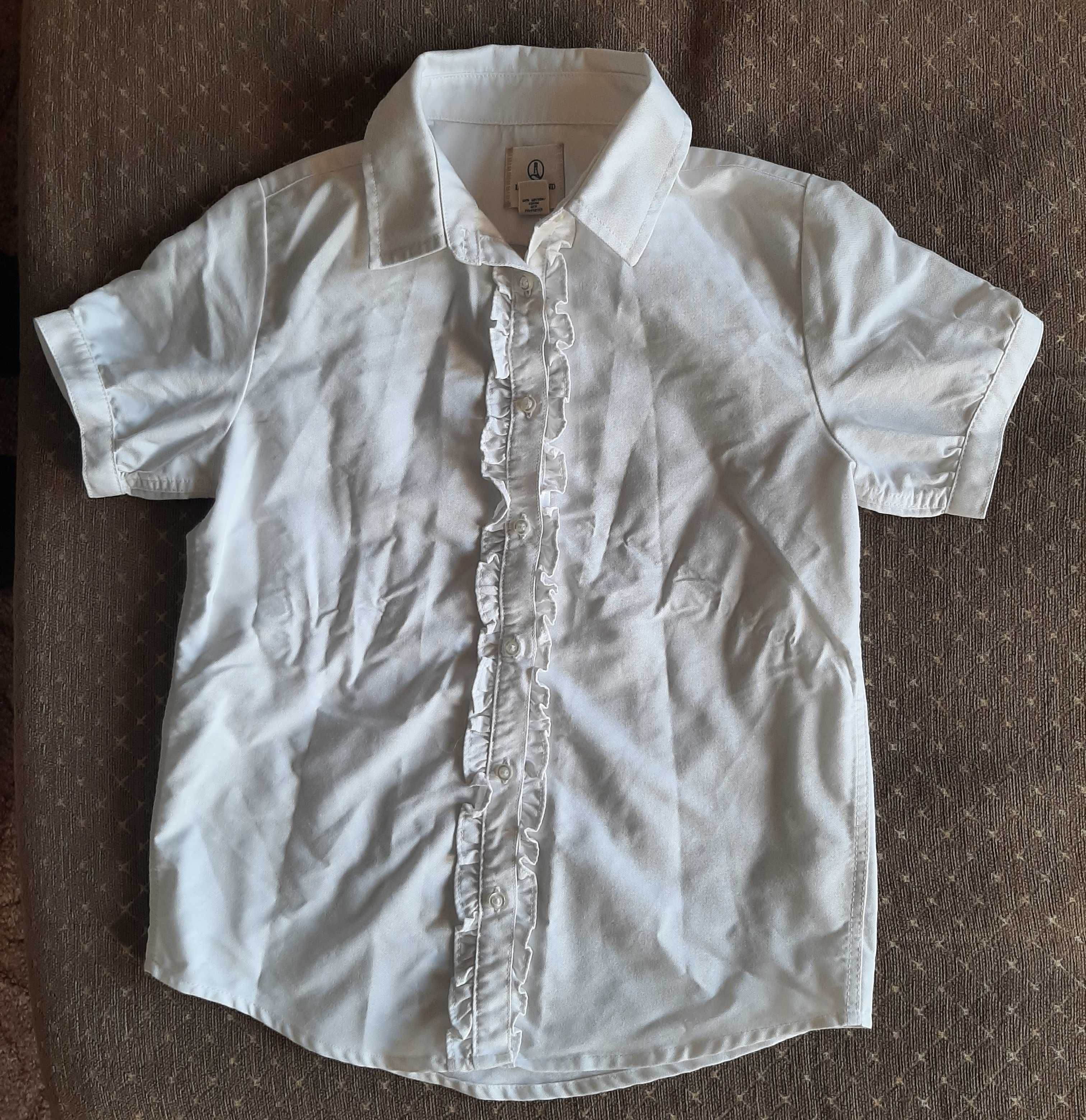 Белая школьная блузка Landsend (США) в размере 8