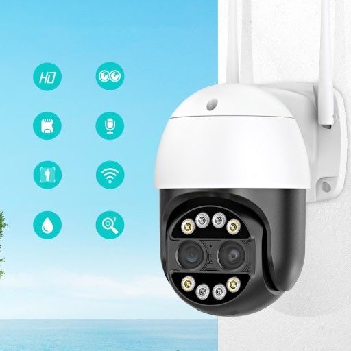 Kamera Zewnętrzna Obrotowa IP WIFI 8MP 8xZoom Dual