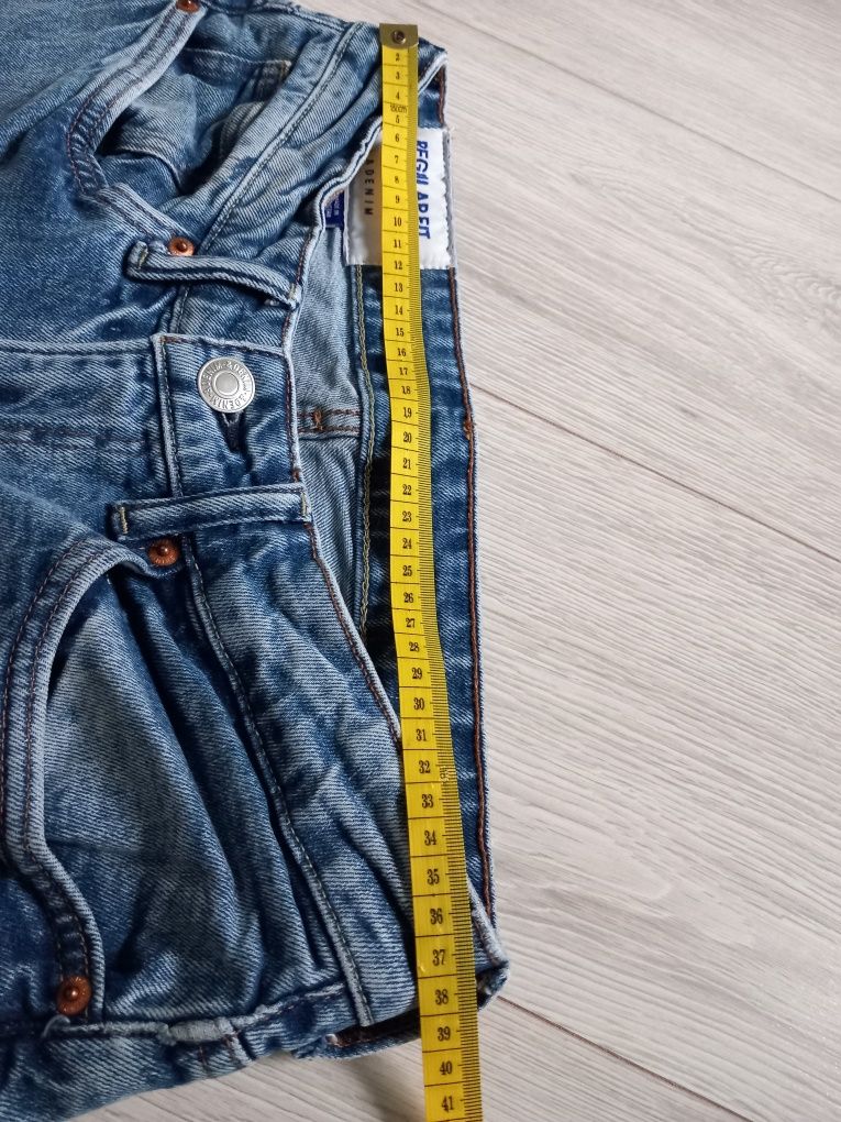 Spodnie jeansowe dżinsy regular fit 29/32 H&M