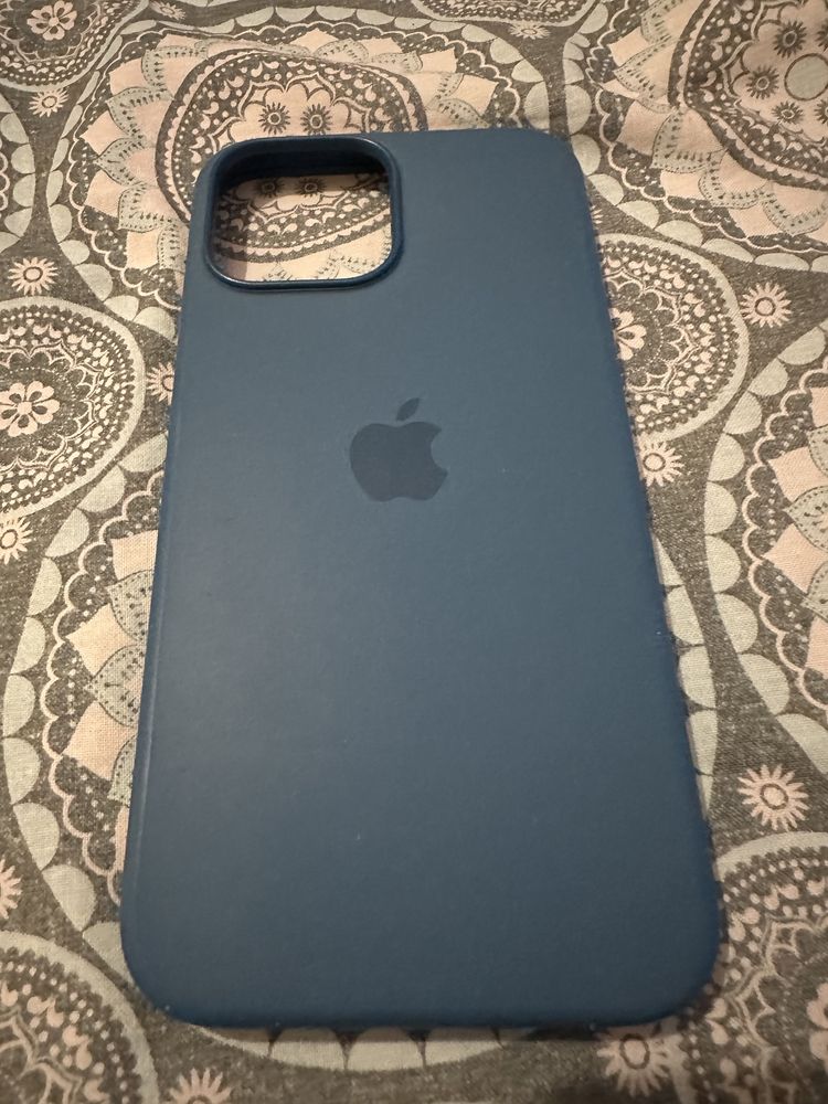 Oryginalne silikonowe niebieskie Apple etui case iPhone 13 Pro Max