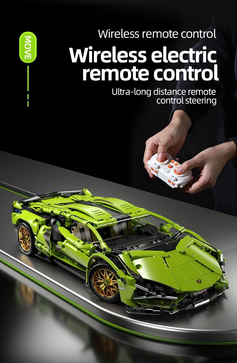 Конструктор Technic Lamborghini Sian FKP 1280 деталей с радиоуправлени