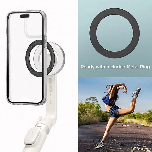 Spigen S571W Magsafe Bluetooth Selfie Stick Tripod Dune Beige