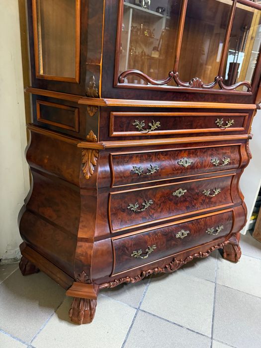 Stylowa Witryna z Niemiec | Komoda brzuchata + witryna DOWÓZ DO DOMU