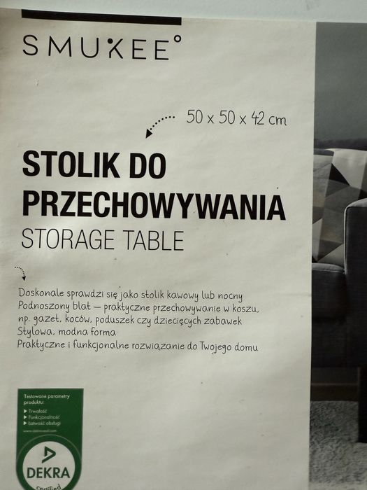 Stolik kawowy do przechowywania