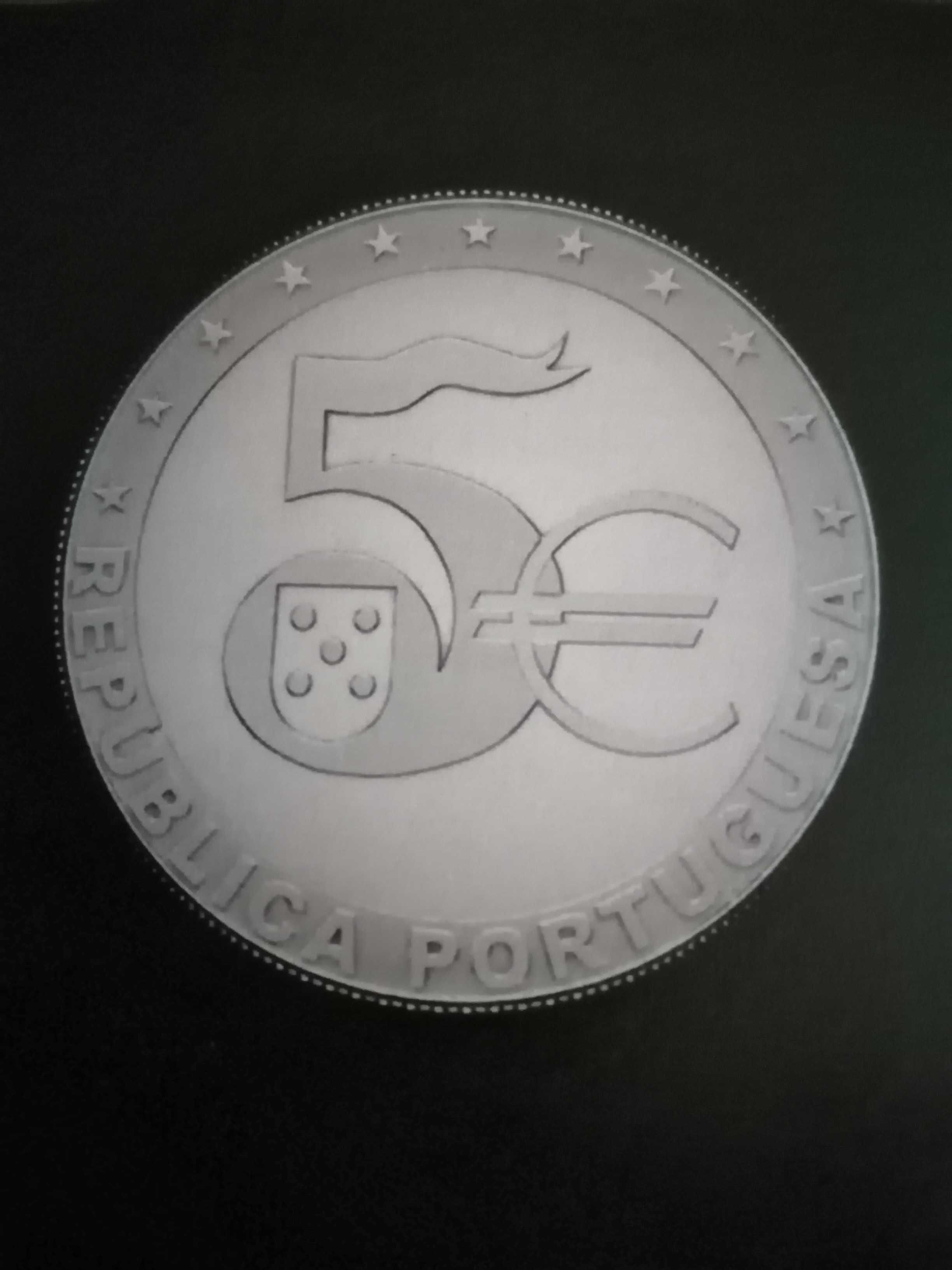 Moedas 20 anos do euro. Prof e normal.