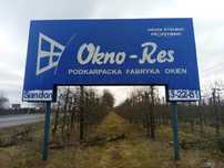 Bilbord reklamowy dwustronny wymiary 6x215
