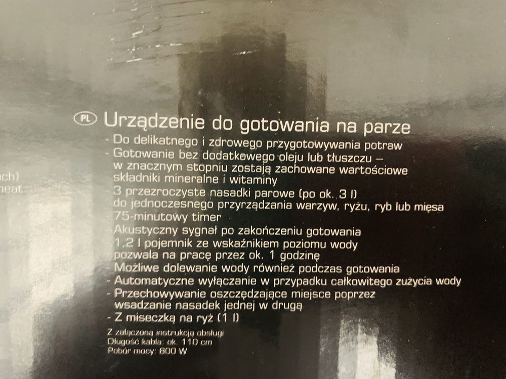 Nowe - Urzadzenie do gotowania na parze