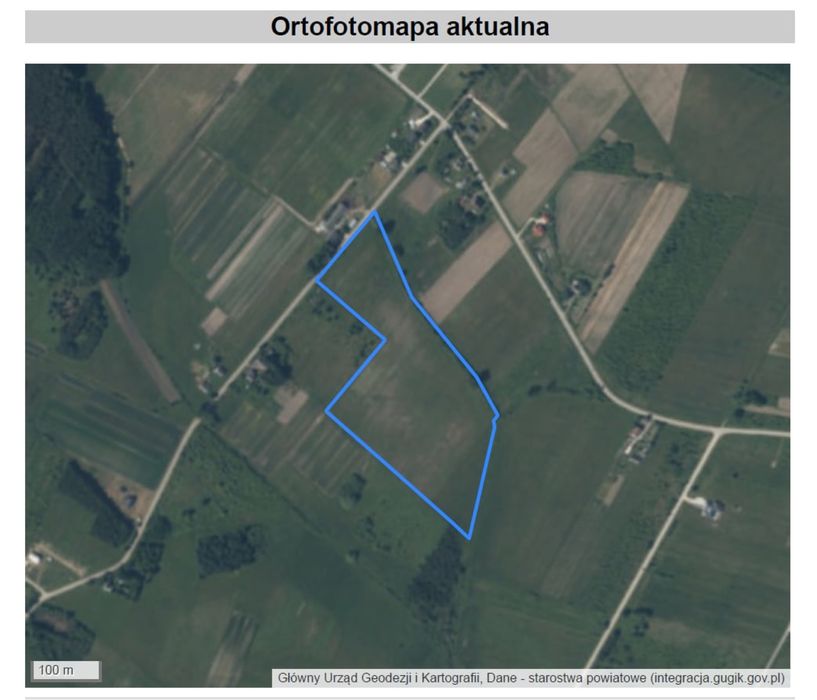 Działka 5,32 ha w miejscowości Strażnik