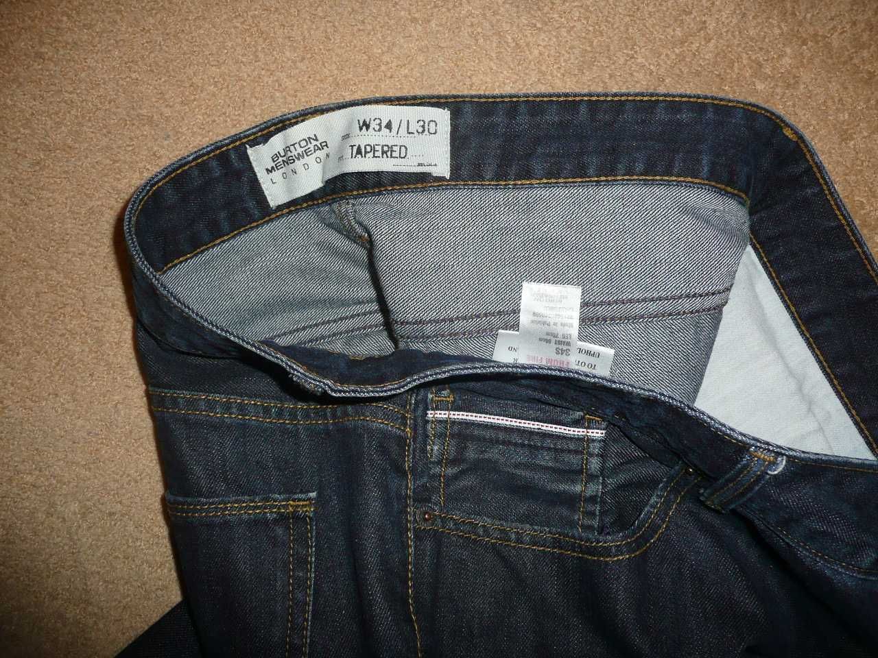 Spodnie dżinsy BURTON W34/L30=46/102cm jeansy
