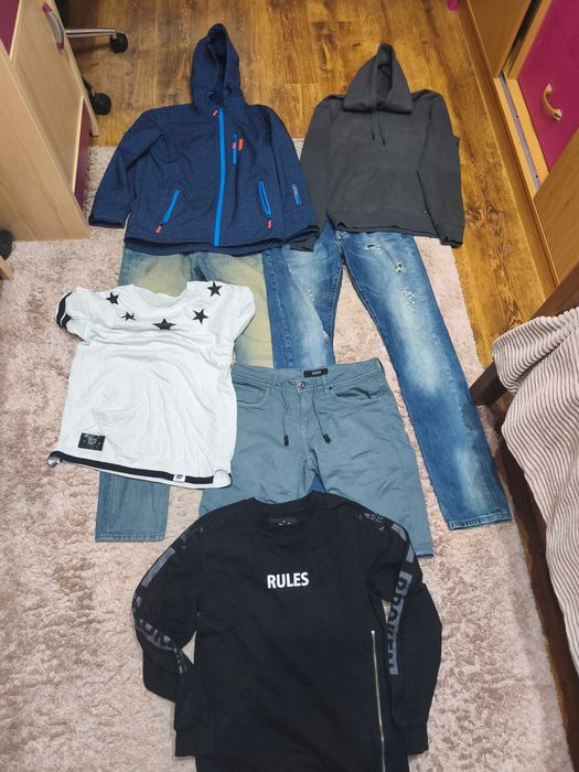 Paka ubrań męskich - rozmiar S - Zestaw 7 szt