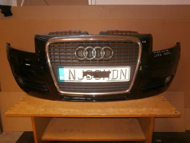 audi A3 8P 05-08 I lift zderzak przód przedni czarny LZ9W