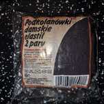 Antyuciskowe podkolanówki damskie czarne, elastil, 2 pary