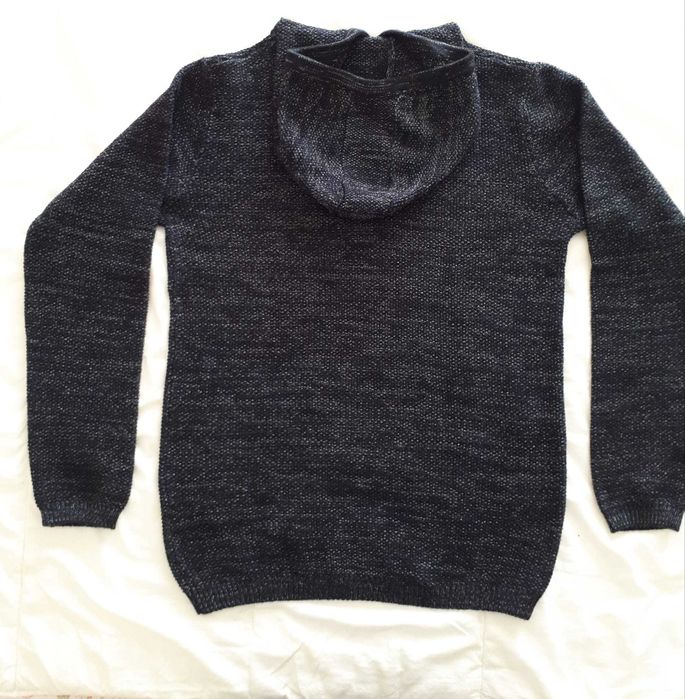 Sweat azul marinho, malha algodão, 14/15 anos, nova!