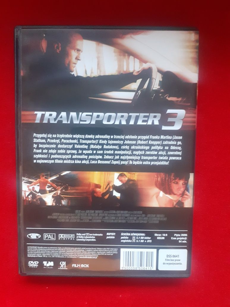 Transporter 3 film dvd