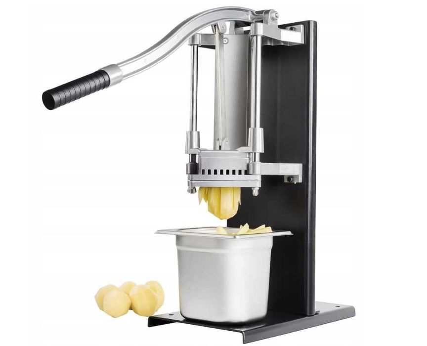 Mocna KRAJALNICA Ręczna Do Frytek Warzyw Owoców Profesjonalna NOWA