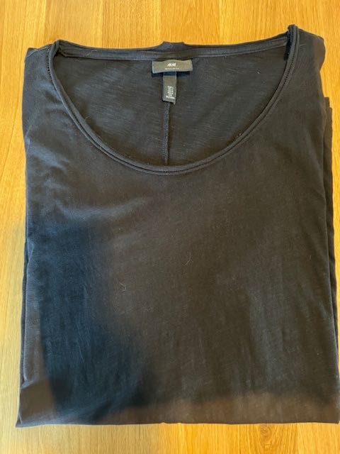 T-shirt długi Longsleve męski H&M L czarny