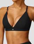 Топ спортивний Alo Yoga Ribbed Bra Black