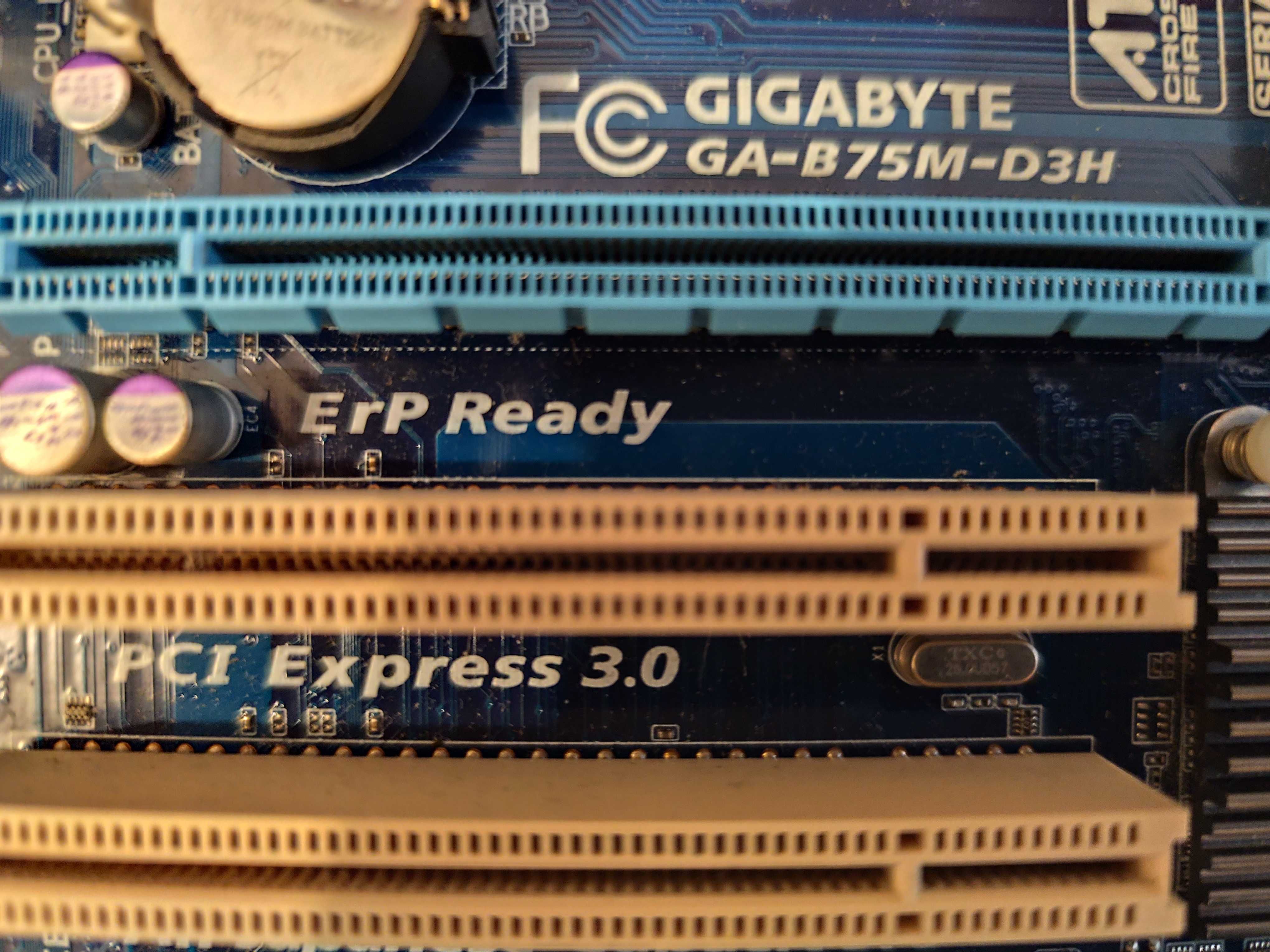 Motherboard Gigabyte GA-B75M-D3H + Intel Core i7 3.4 GHZ + 16GB RAM