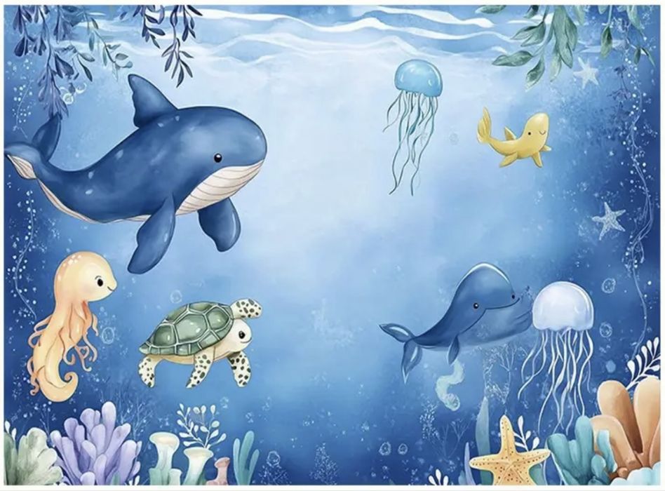 Alugue painel fundo do mar
