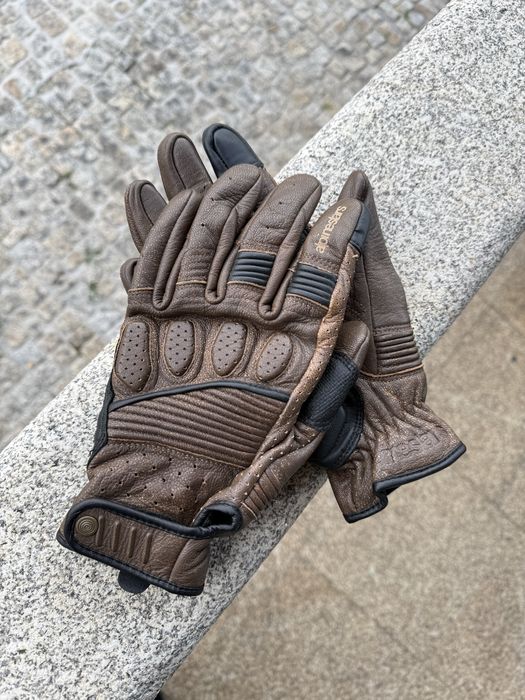 Luvas de Moto Alpine Stars Crazy Eight Gloves - Couro - M