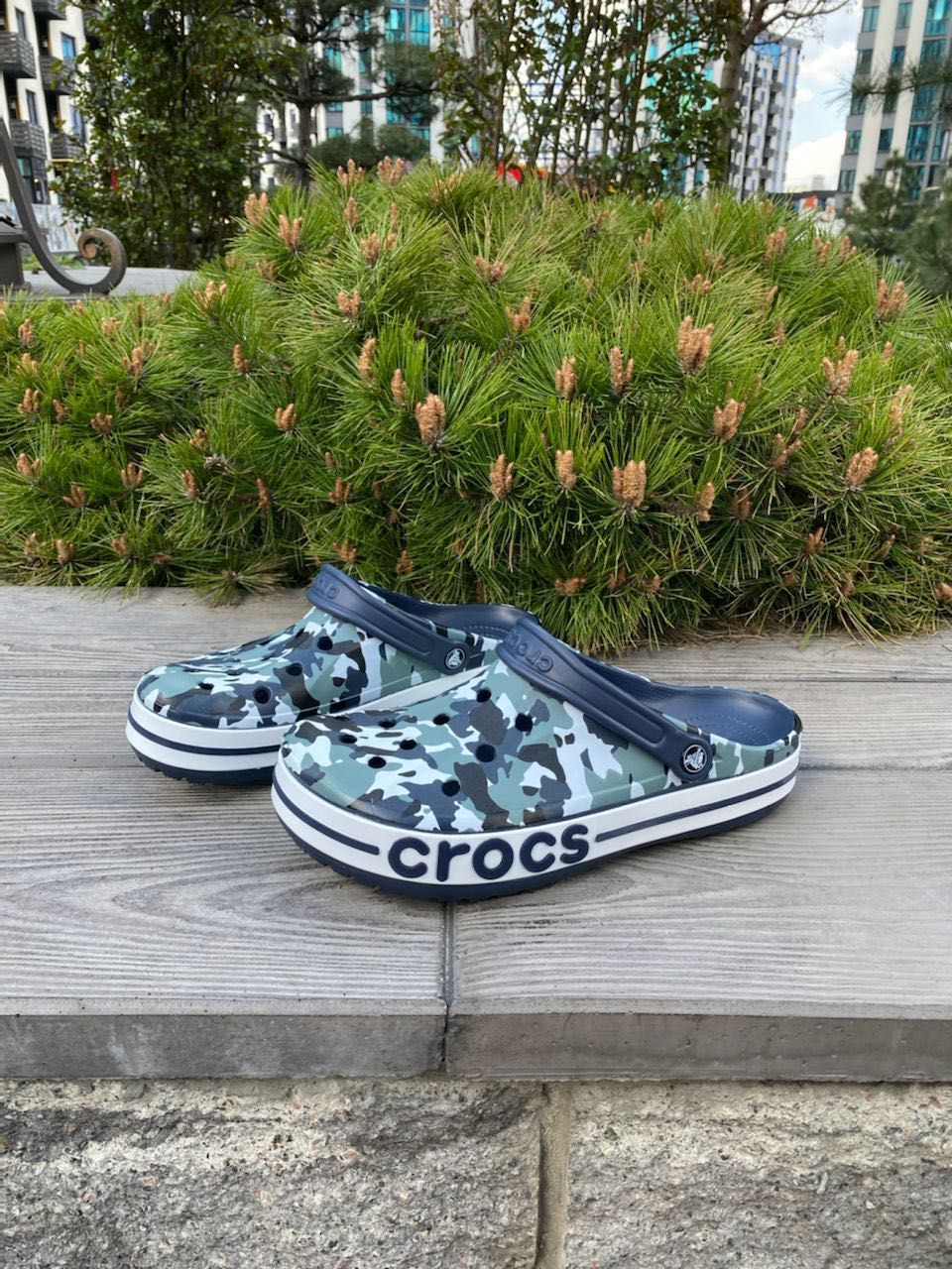 Оригинал Crocs Bayaband Logo Motion Камуфляж