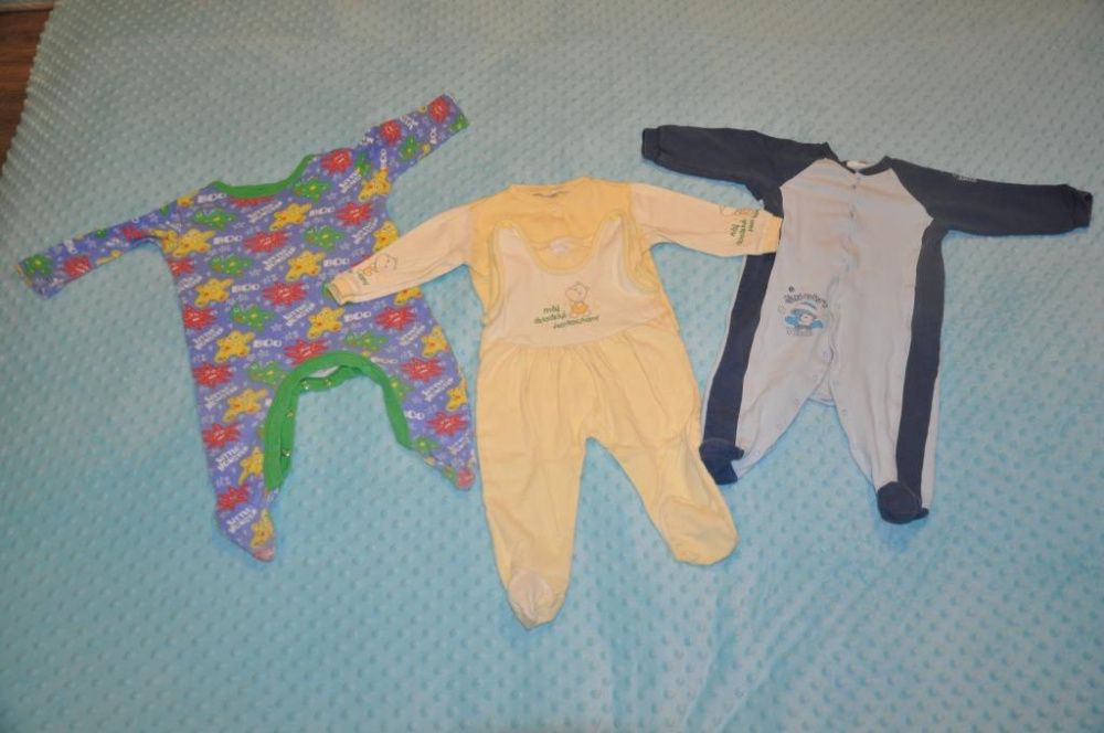 Zestaw dla chłopaka pajace śpiochy body r. 74 cm TupTup F&F