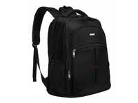 Peterson solidny plecak na laptopa pojemny podróżny do pracy czarny