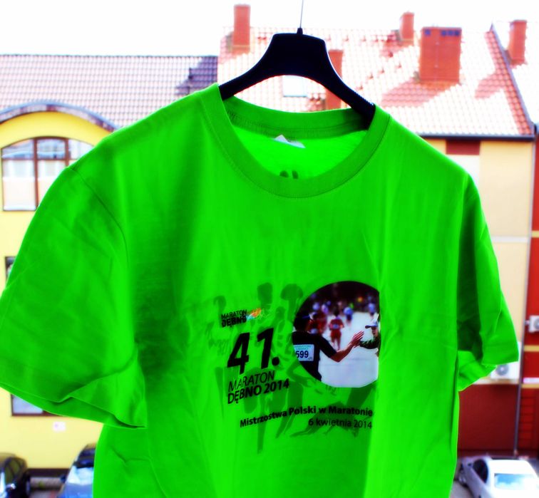 Koszulka 41. Maraton Dębno. Nowa - folia