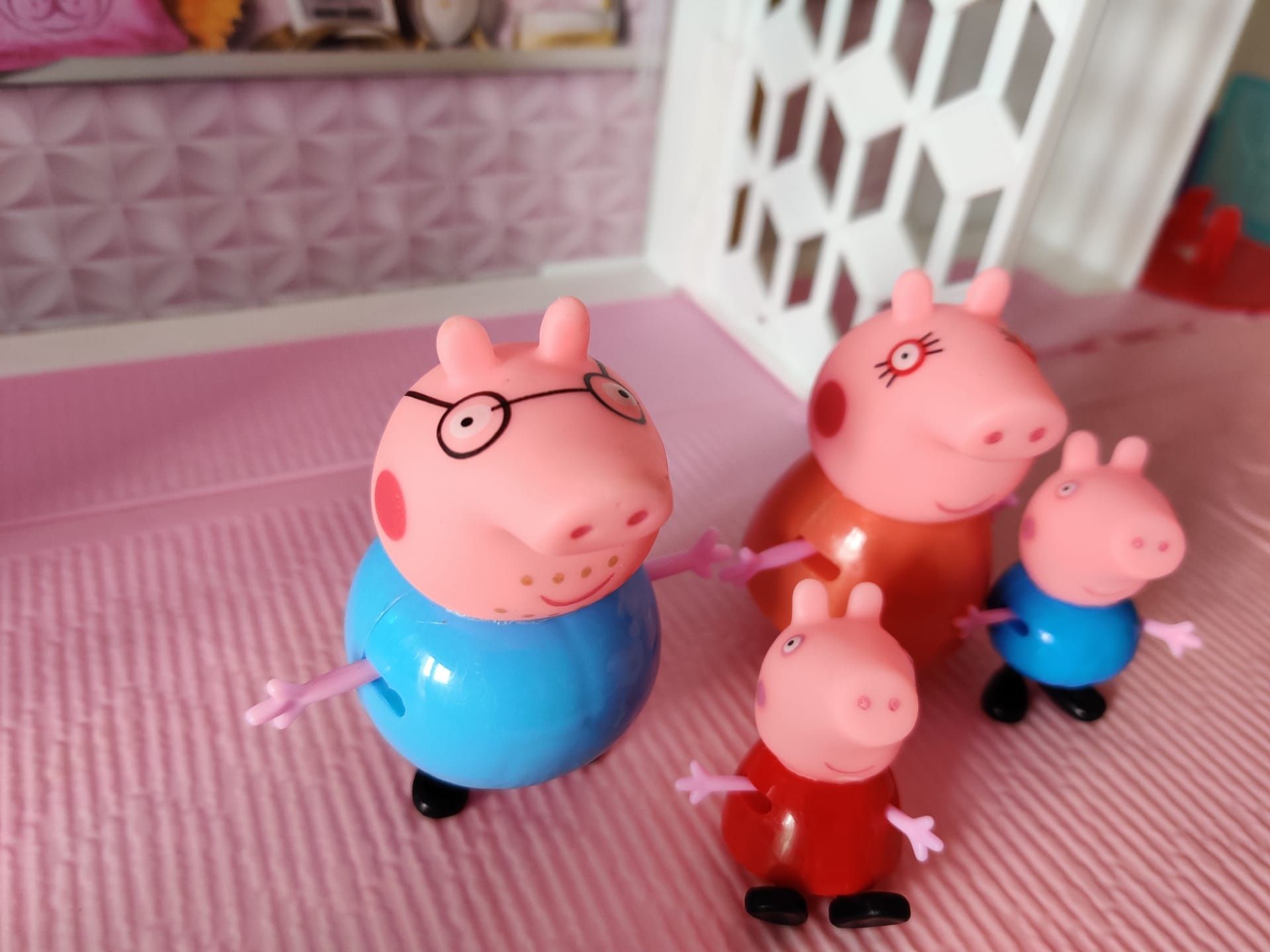 Família peppa pig - topo bolo