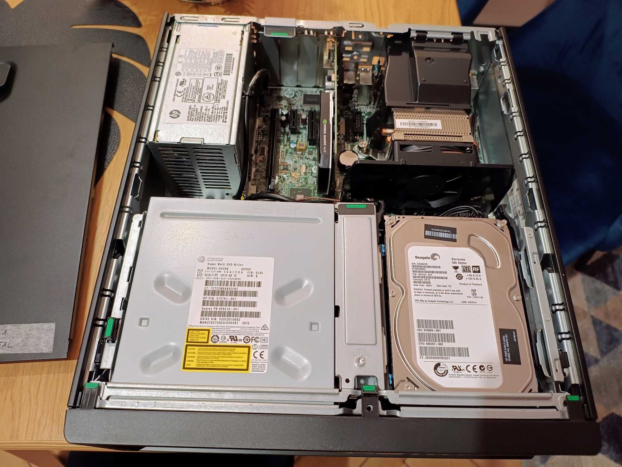 Komputer HP Z230  500GB 12GB Q620 + monitor LCD Dell