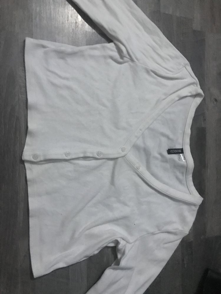 biała bluzka h&m L