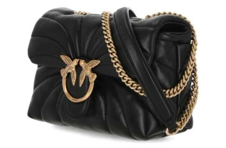 PINKO skórzana torebka listonoszka LOVE PUFF MINI BUTTERFLY