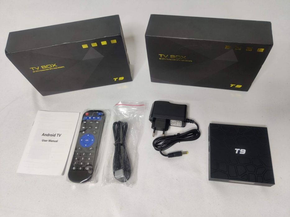 [NOVO] Smart Box TV T9 [4 Gb RAM + 32 Gb ROM] Android 9.0 - 4K