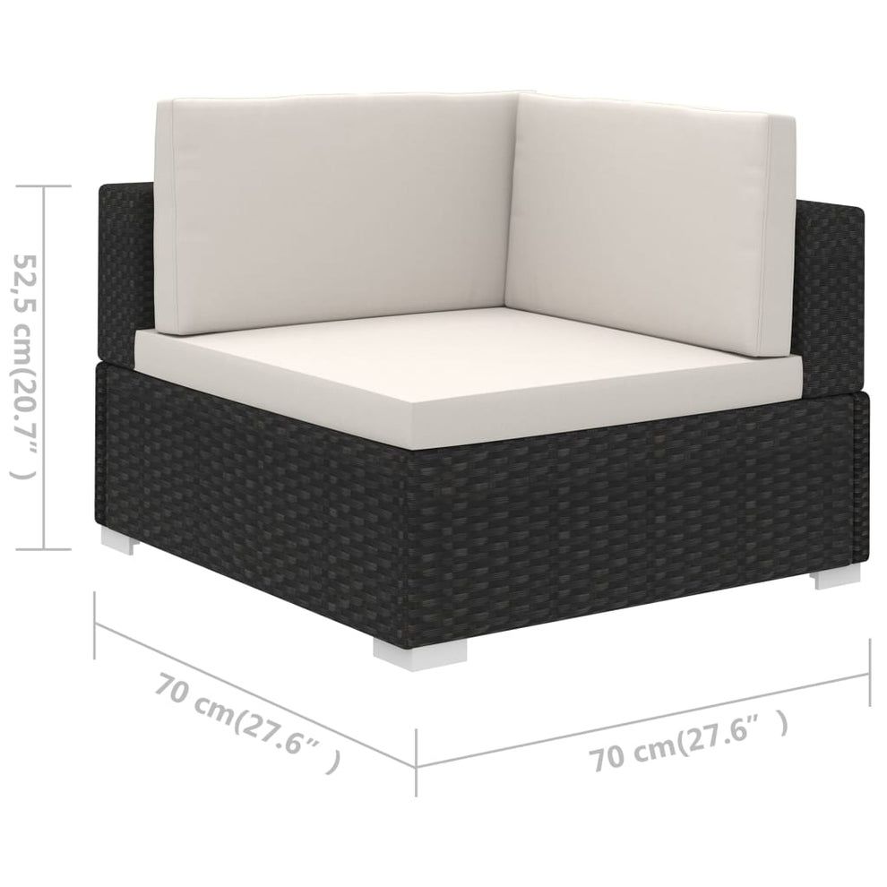 Conjunto Lounge de Jardim Ives Preto e Branco - Leva-Me Contigo