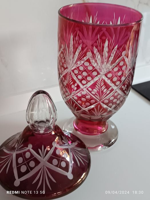 Licoreira cristal vermelho