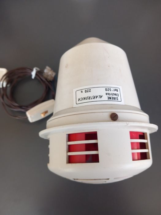 Sirene Elétrica Vintage 220V - Alartronica Ref. 520 (Antiga)