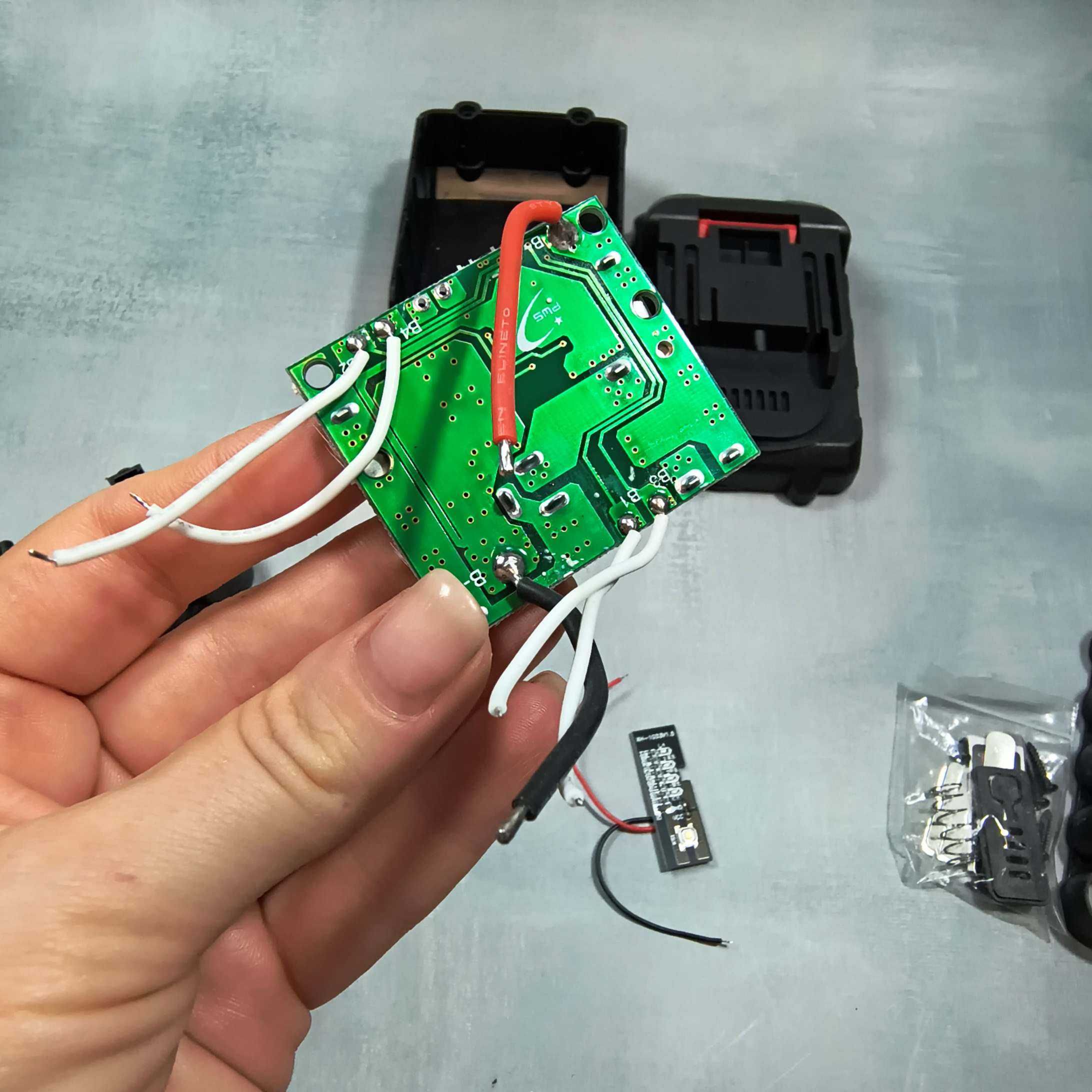 Кейс под аккумулятор для шуруповерта 18 21 v Makita 18650х10 BMS