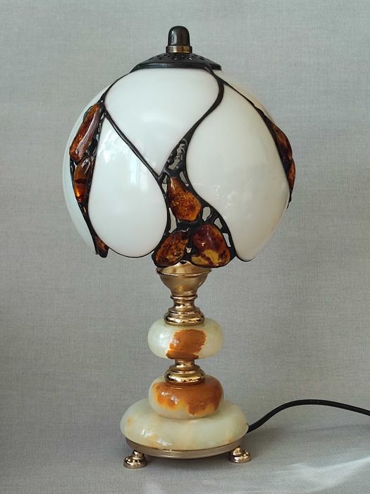 Lampa bursztyn nocna