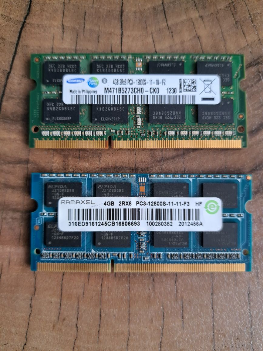 Ram 8gb 2x4gb ddr3l 1600mhz pc3 12800s