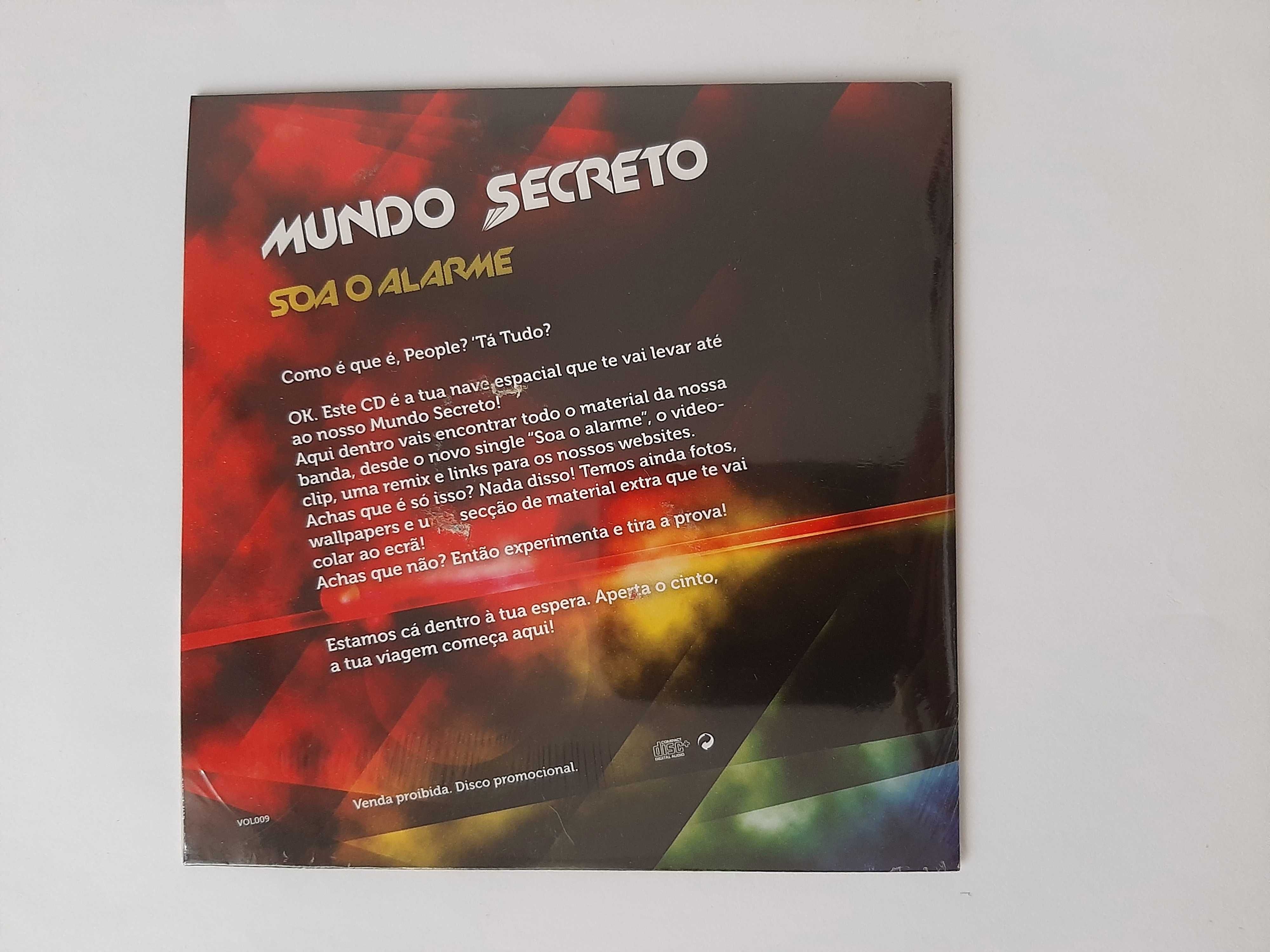 CD Mundo Secreto - Soa o Alarme (NOVO c/ plástico de proteção)